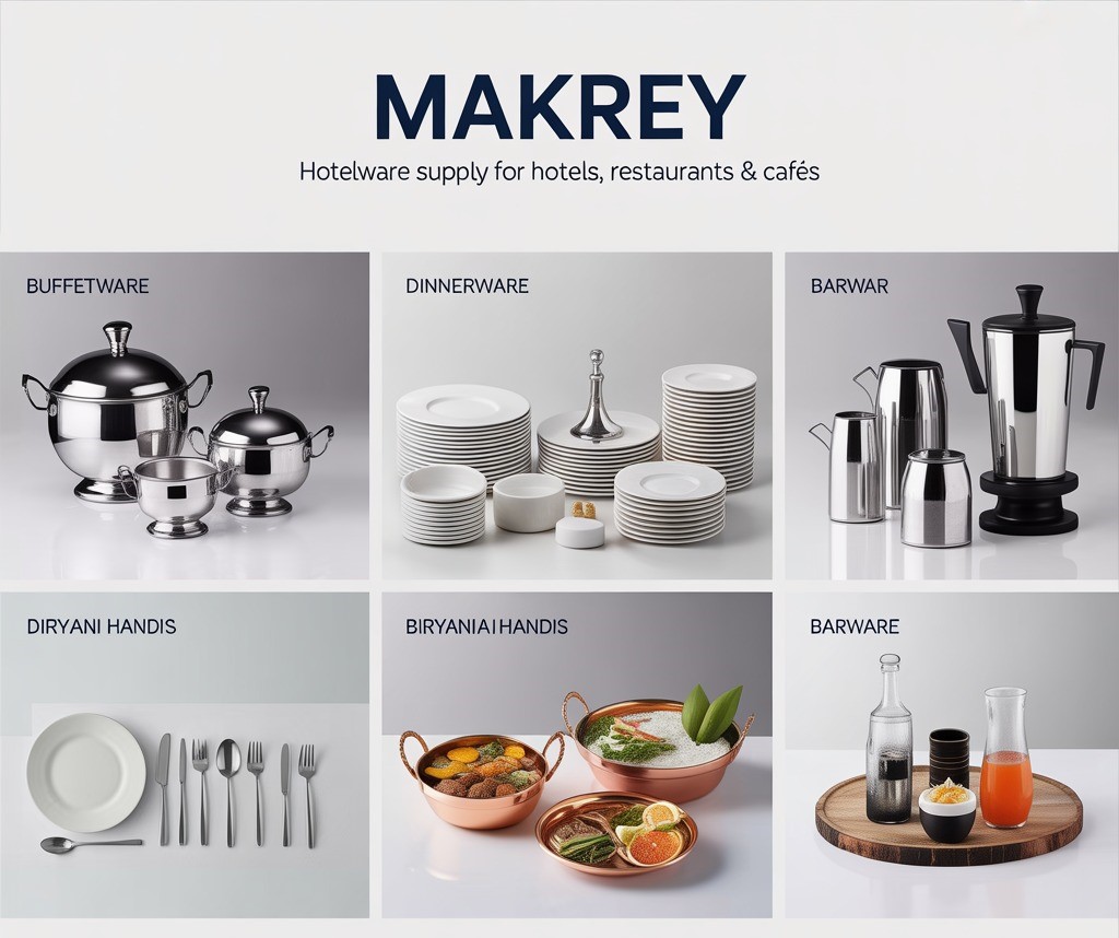 Hotelware Supply for Hotels, Restaurants & Cafés | Makrey		 - Delhi