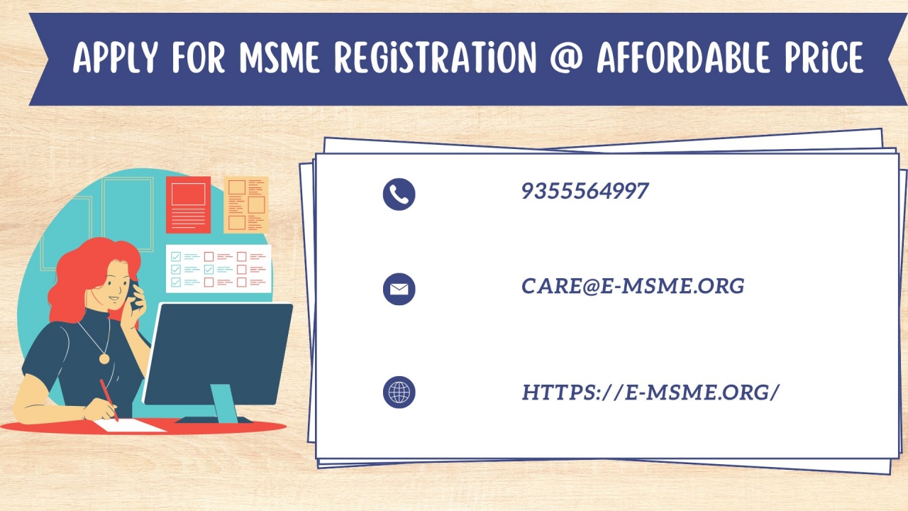 Apply for MSME Registration @ Affordable Price - Chennai