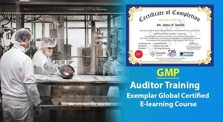 GMP Certified Auditor Training Course - Ahmedabad