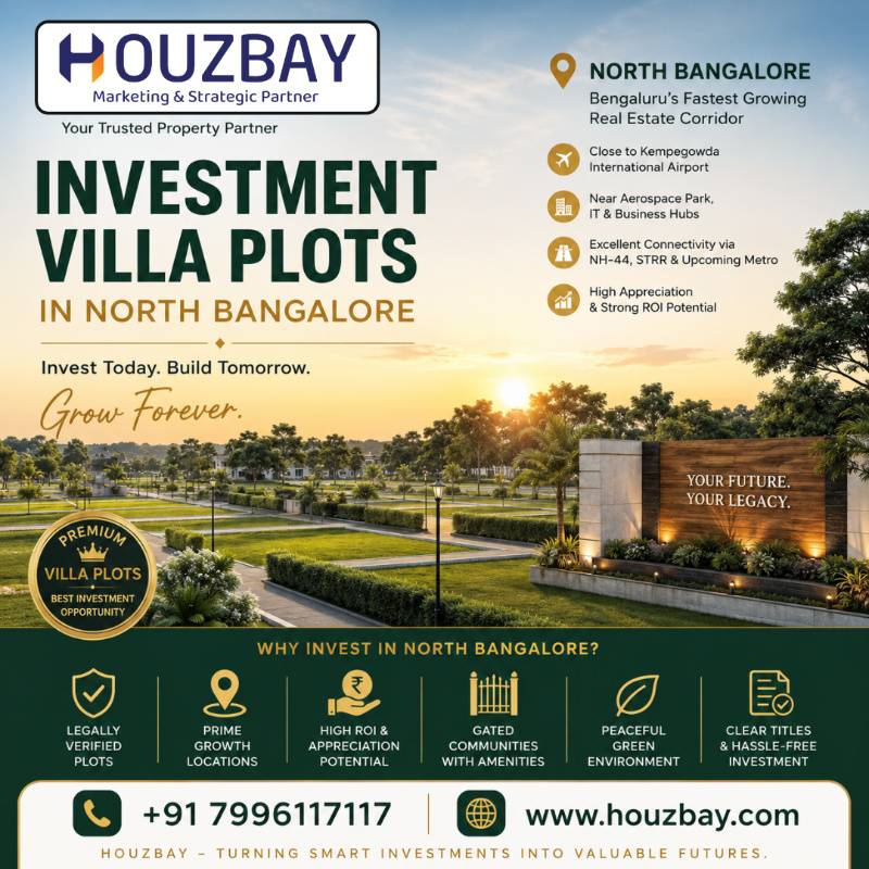 Investment Villa plots in North Bangalore | Houzbay - Bangalore