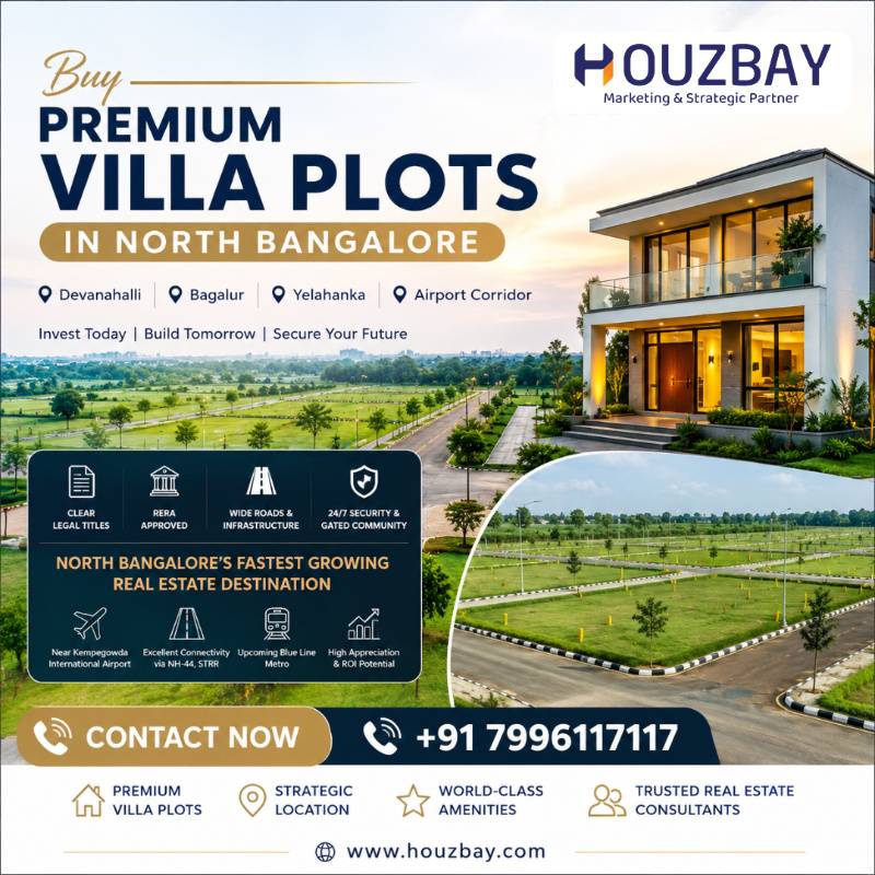 Buy Premium Villa Plots in North Bangalore | Houzbay - Bangalore