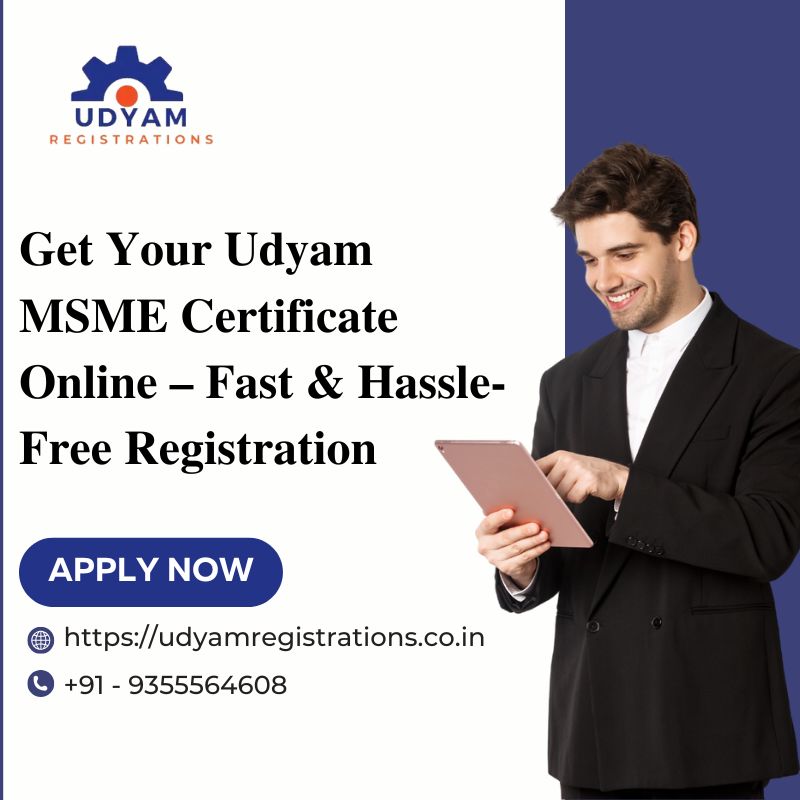 Get Your Udyam MSME Certificate Online – Fast & Hassle-Free Registration - Guwahati