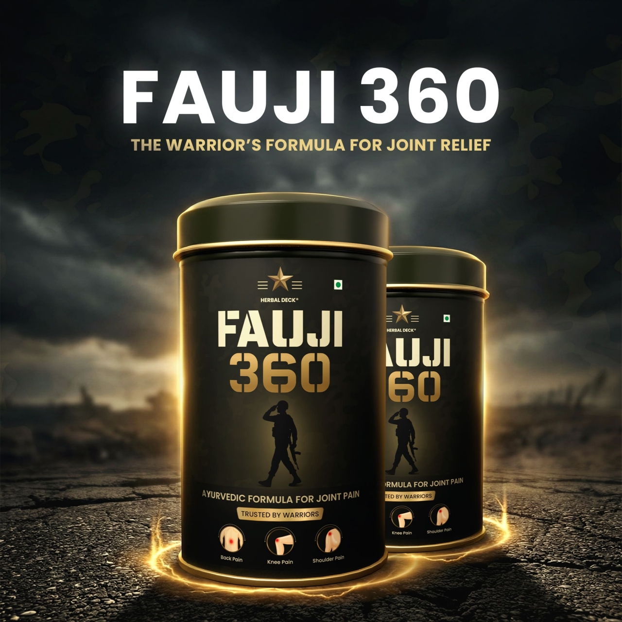 Herbal Deck Fauji 360 – Ayurvedic Pain Relief Powder for Joint & Muscle Pain - Indore
