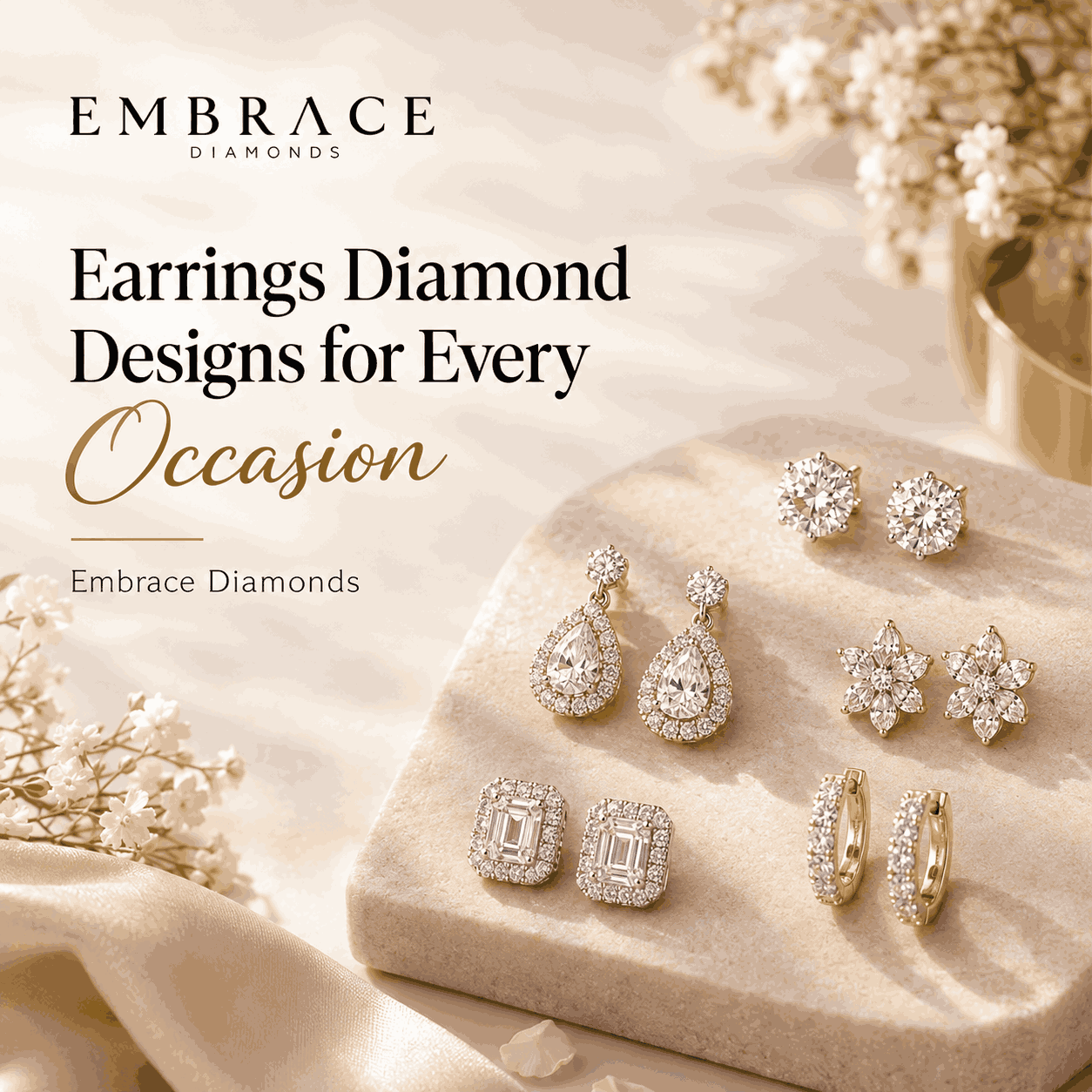 Earrings Diamond Designs for Every Occasion | Embrace Diamonds - Delhi