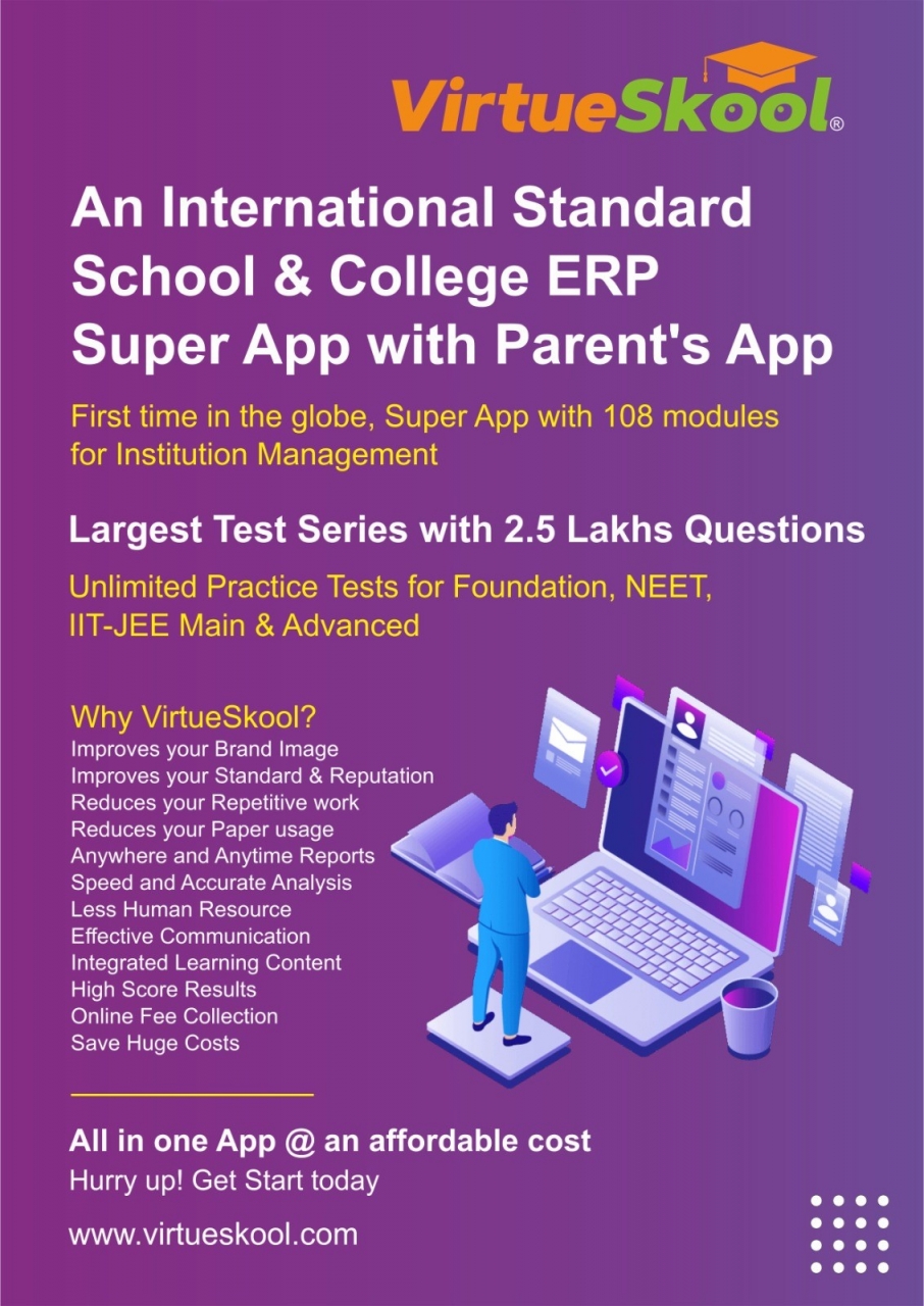 VirtueSkool International Standard School Management ERP Software with Parent s App - Chennai VirtueSkool International Standard School Management ERP Software with Parent s App - Chennai