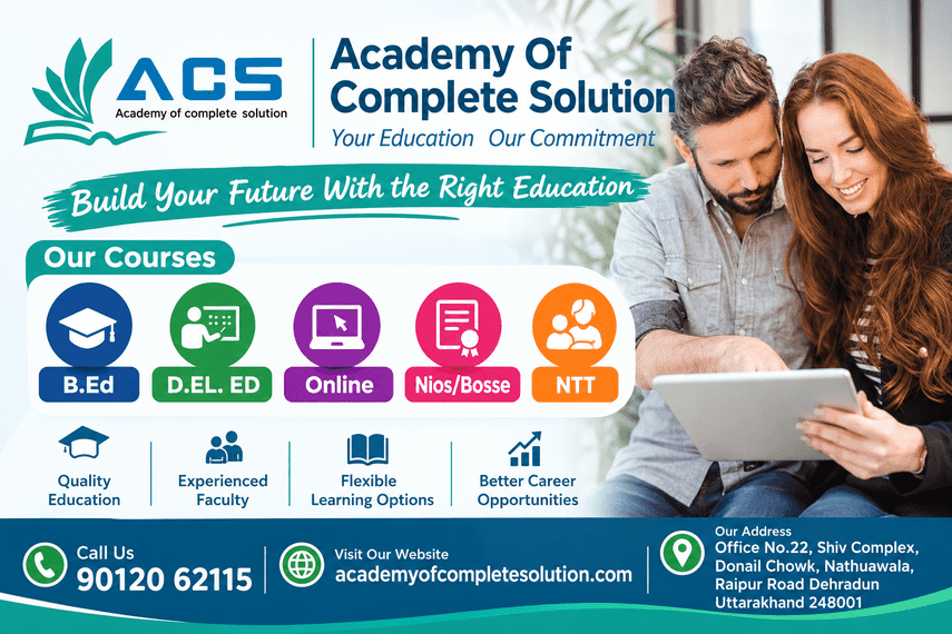 B.Ed College Near Me in Dehradun | Courses, Fees & Admission - Dehradun