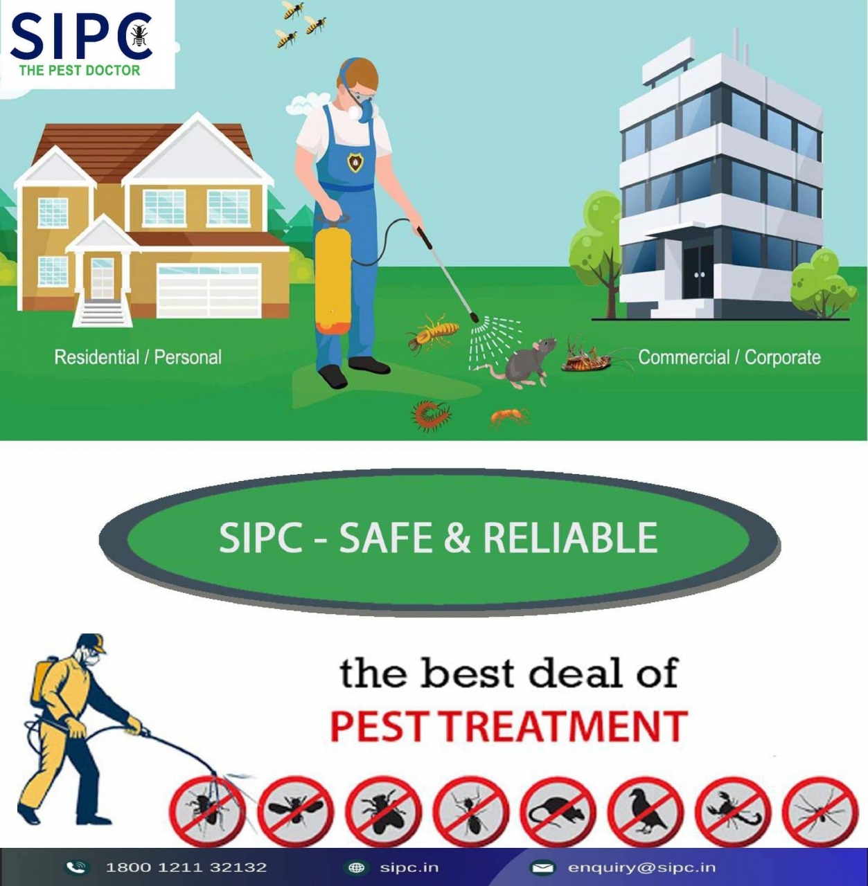 Pest Control Services in Bangalore | General Pest Control | SIPC - Bangalore