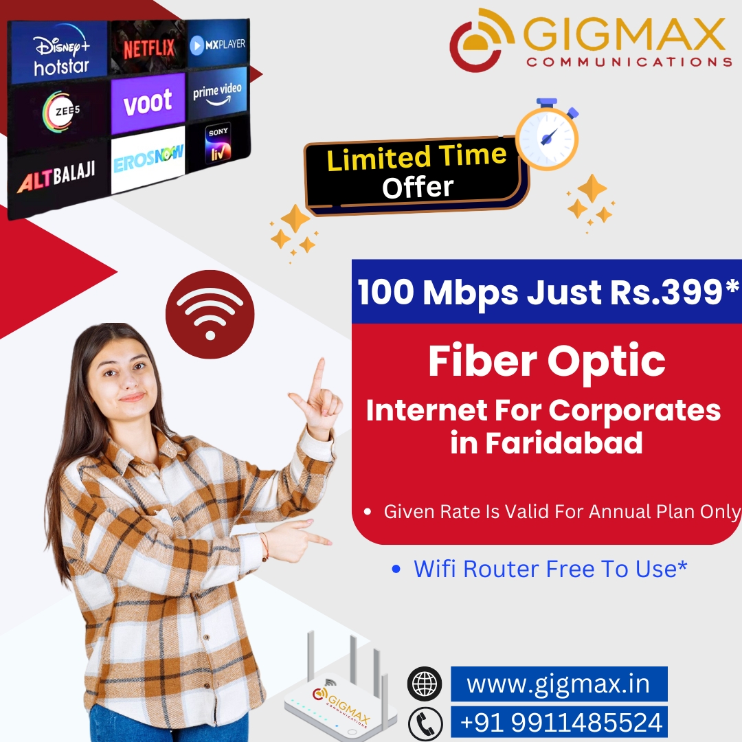 Fiber Broadband in Faridabad – Gigmax - Faridabad Fiber Broadband in Faridabad – Gigmax - Faridabad
