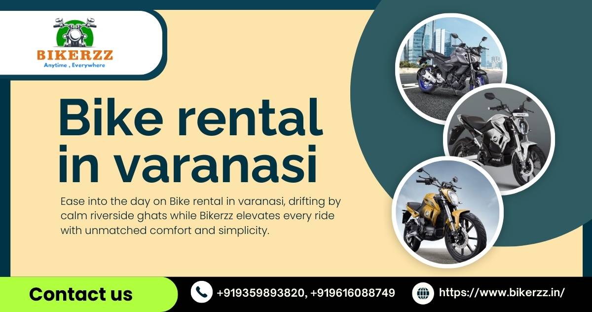 Explore bazaars and alleys with Bike rental in varanasi fits local navigation - Varanasi