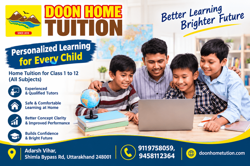 How Home Tutors in Dehradun Are Changing Student Learning in 2026 - Dehradun