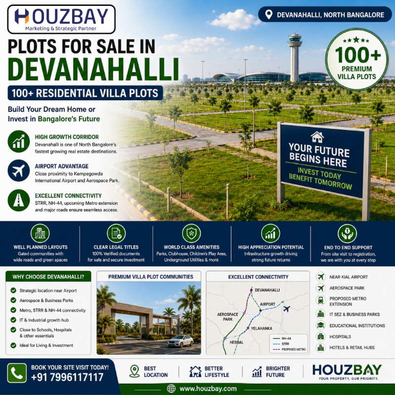 Plots for sale in Devanahalli | 100+ Residential Villa Plots - Bangalore