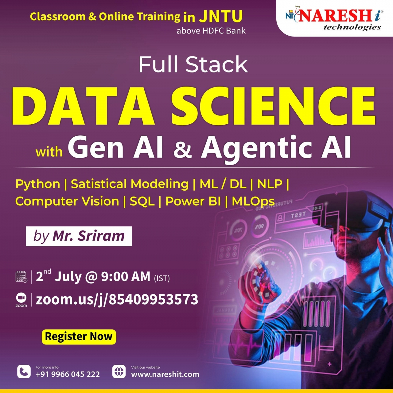Top Data Science Training Institute – Placement Assistance – 8179191999 - Hyderabad