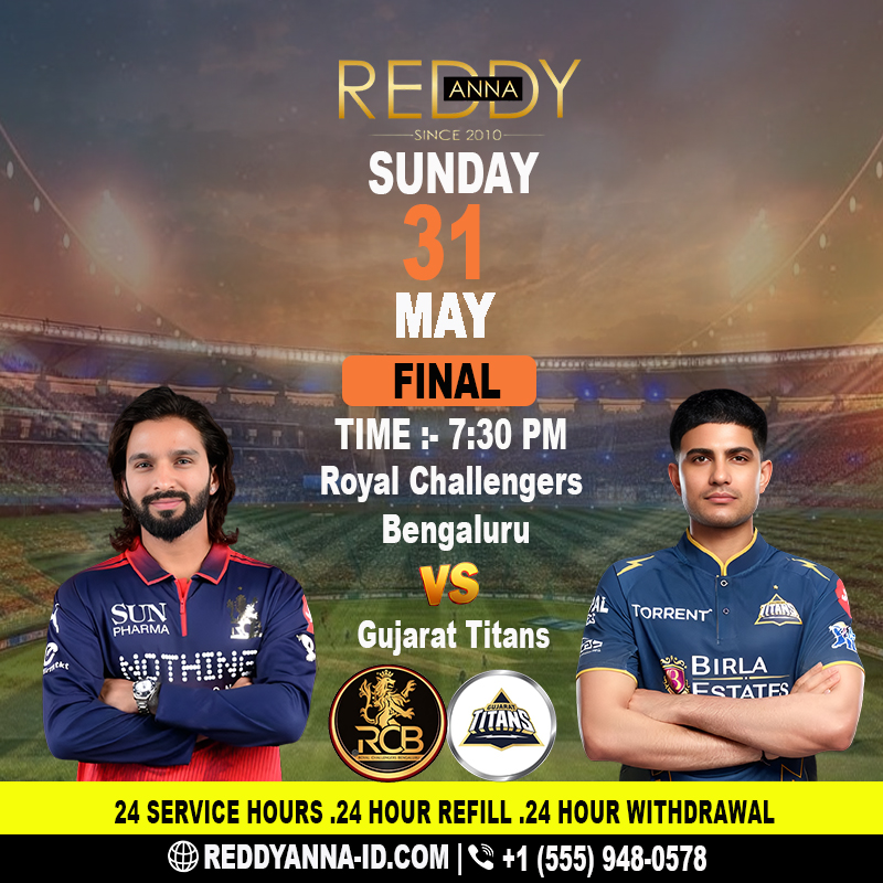 Reddy Anna: IPL Final Buzz Builds Around RCB vs GT Showdown Game. - Delhi