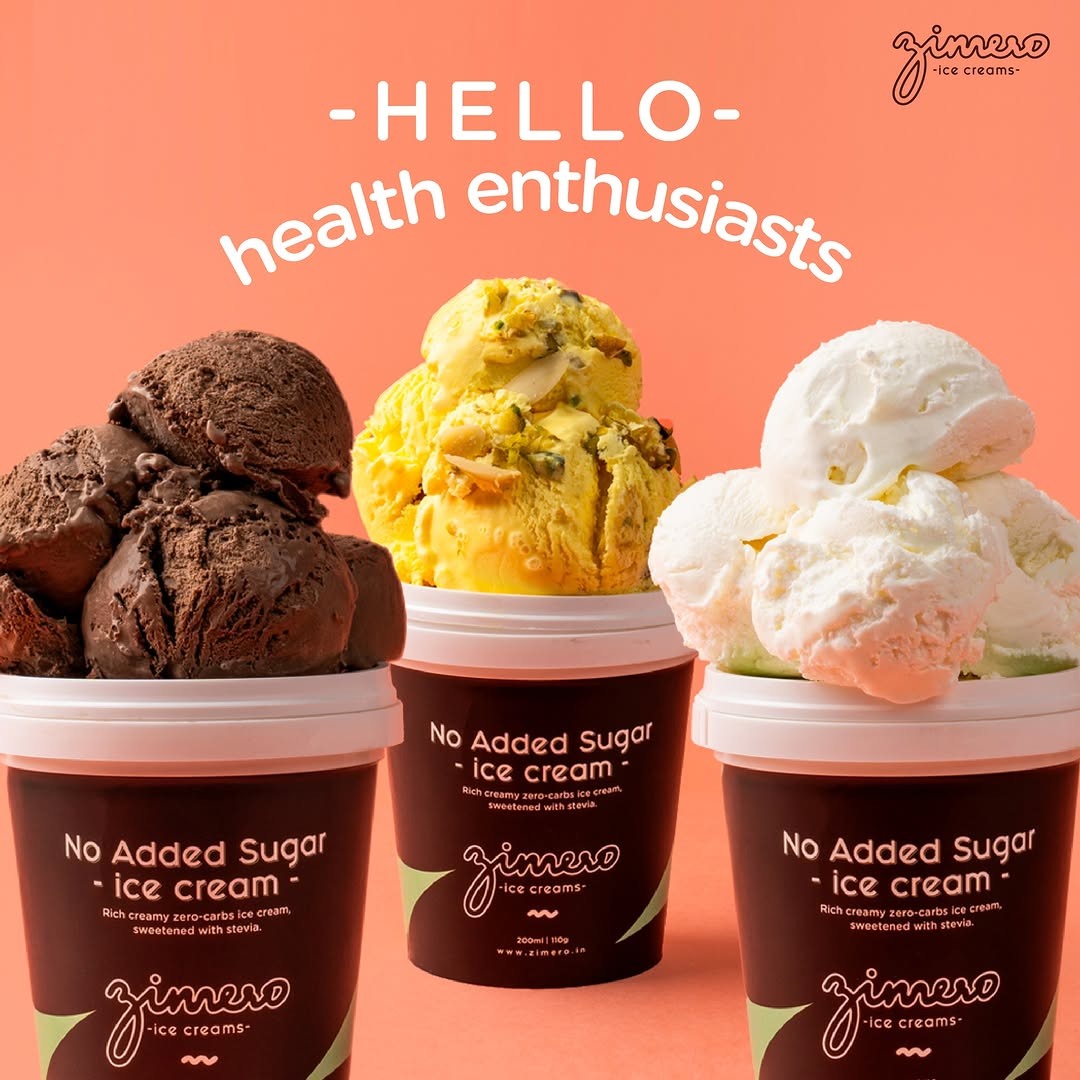Sugar free ice cream near me zimero at Connaught Place, Delhi