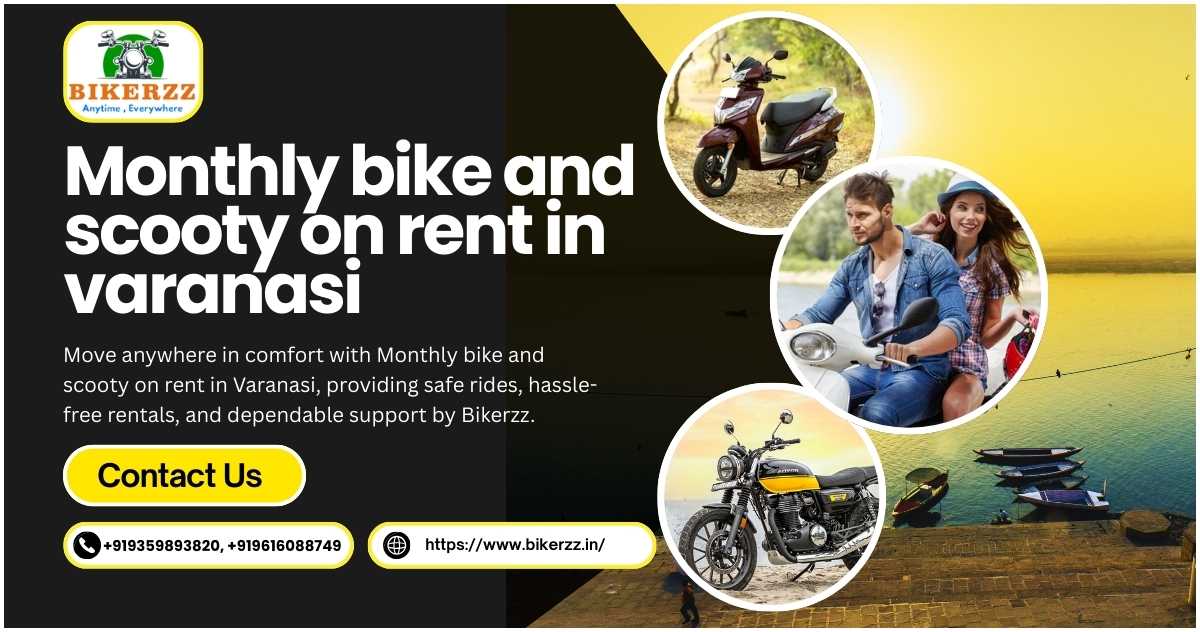 Join festive parades with Monthly bike and scooty on rent in Varanasi  - Varanasi