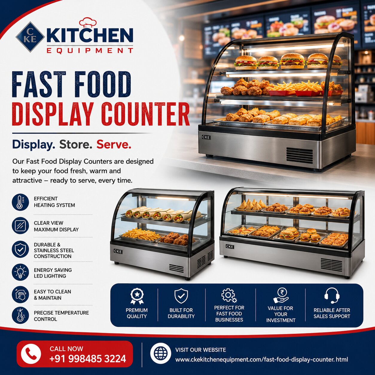 Fast Food Display Counter Manufacturers in Kanpur