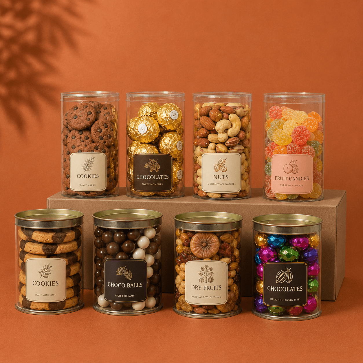 Clear Tin and Clear Plastic Jars with Special Bulk Order Offers for Home Bakers and Food Businesses - Noida