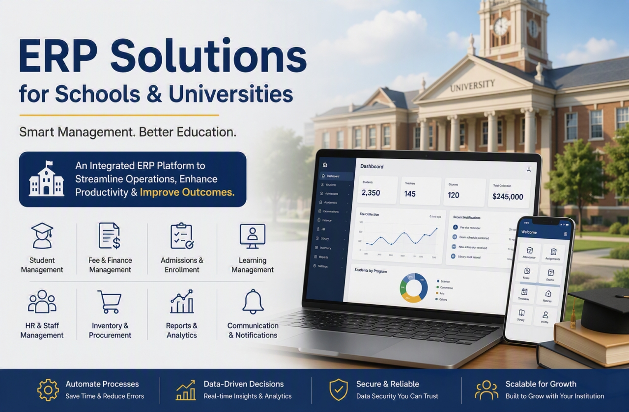 ERP Solutions for Schools & Universities - Gurgaon