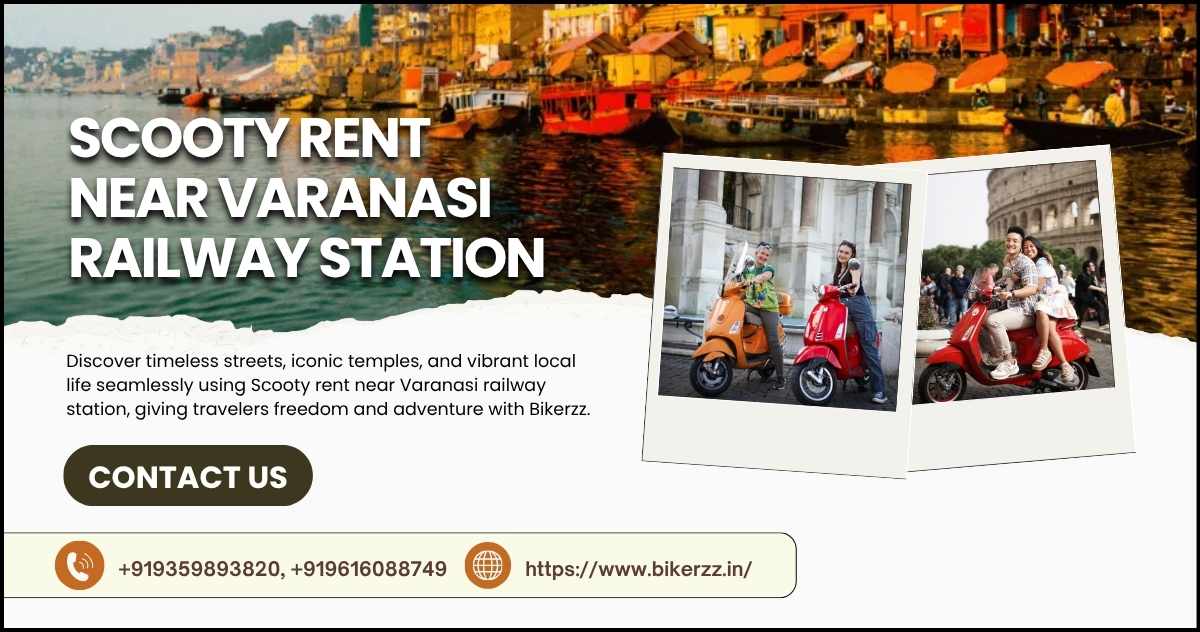 Savor Hidden Alleys with Scooty rent near Varanasi railway station - Varanasi