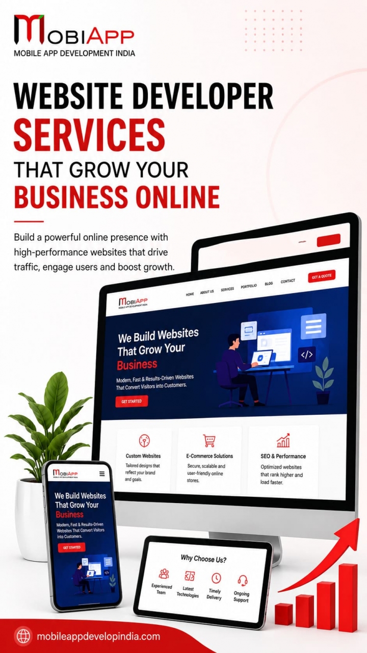 Professional Website Developer Services | MobiApp - Noida