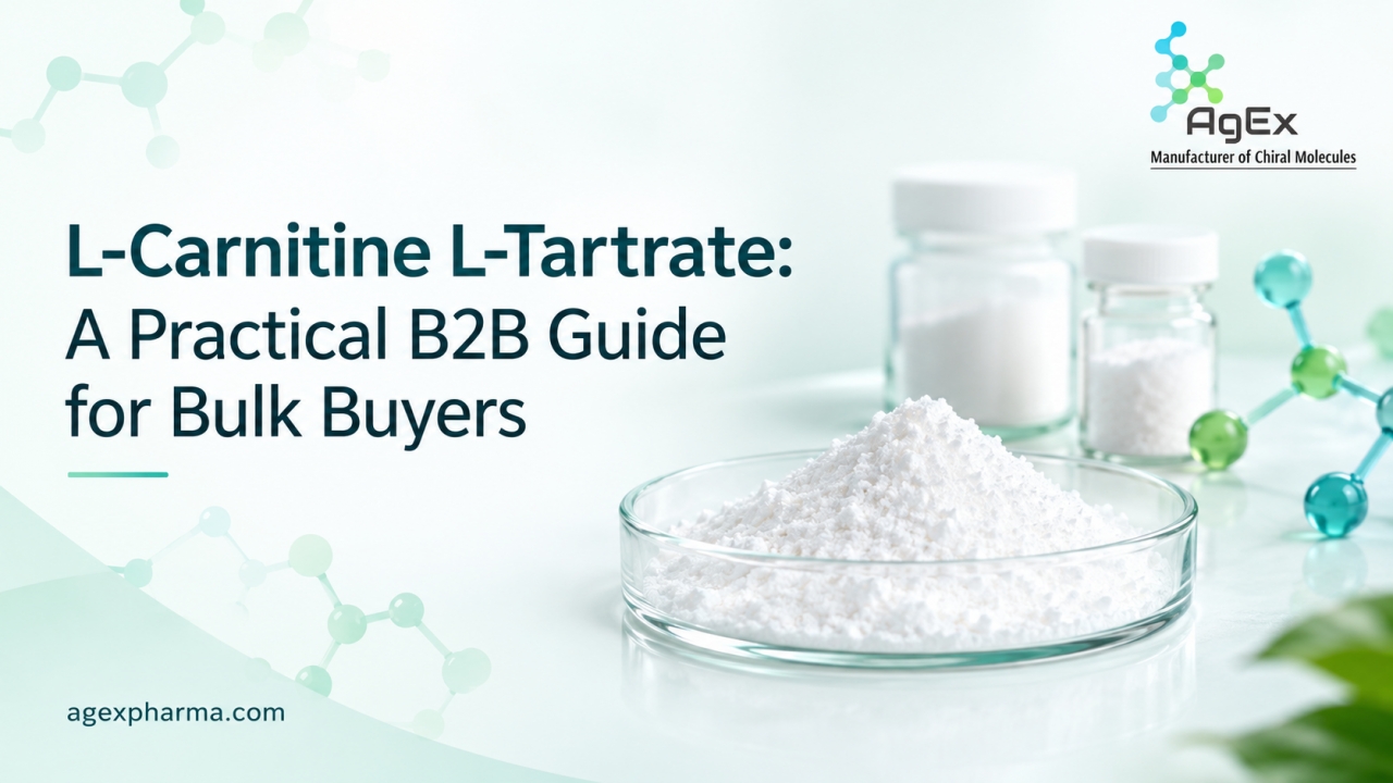 L-Carnitine L-Tartrate Supplier for Bulk Buyers | AgEx Pharma - Gurgaon
