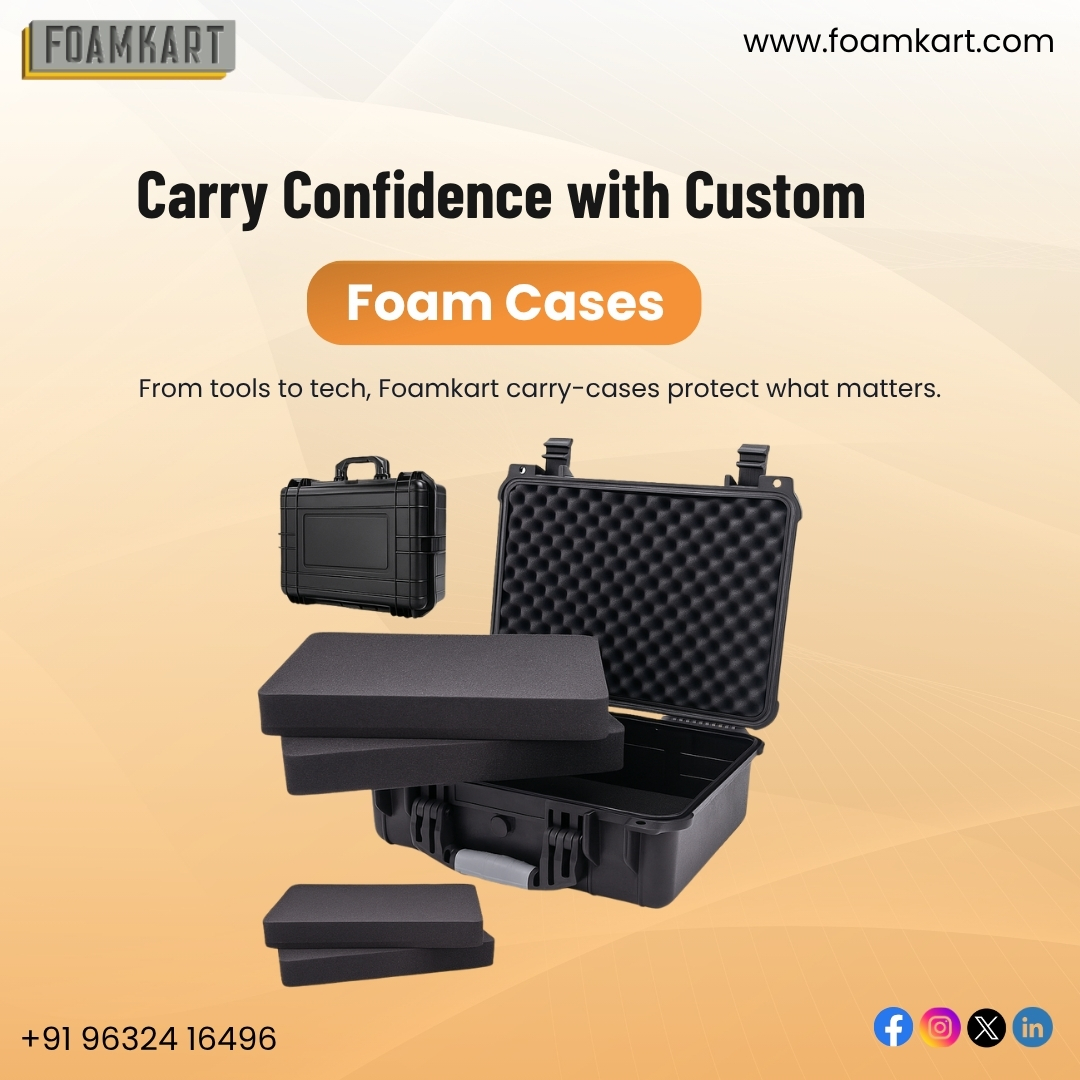 Custom Foam Inserts & Hard Cases | Foamkart.com - Bangalore