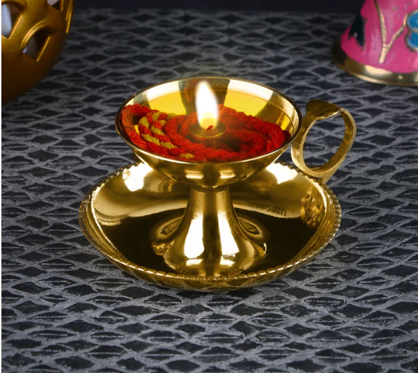 Authentic Brass Diya Collection – Perfect for Daily Pooja & Festivals - Delhi