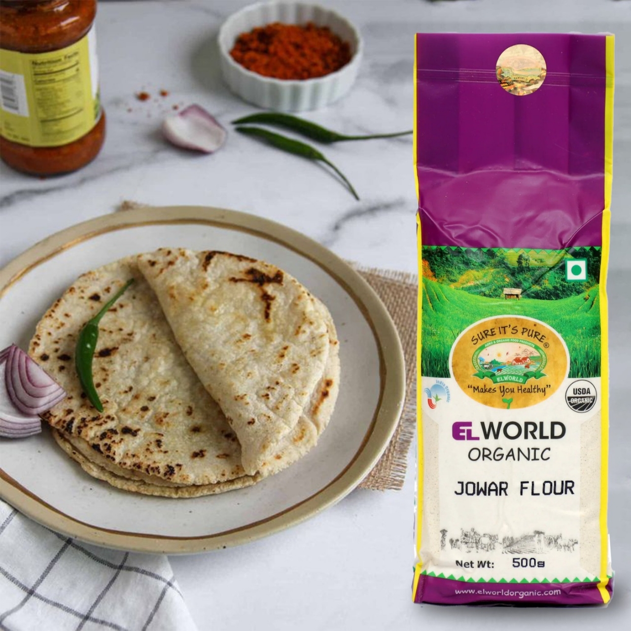 How Elworld Organic Jowar Flour Supports Better Digestion and Overall Wellness - Delhi