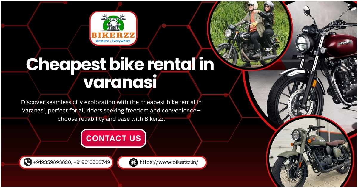 Ride comfortably with cheapest bike rental in Varanasi - Varanasi