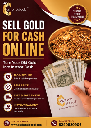 Sell Gold For Cash Online at the Best Price - Kolkata