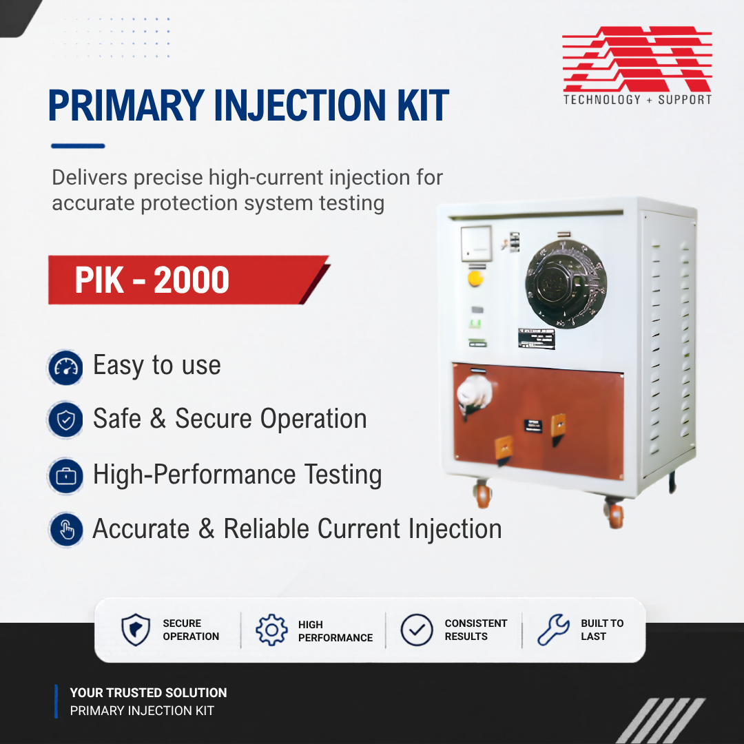 Primary Injection Kit – High Current Testing for Substations & Switchgear - Gurgaon